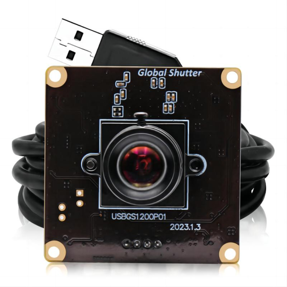 1200P 90fps Global Shutter USB Camera Module CMOS Aptina AR0234 Webcam with Fisheye Lens for High Speed Sports Action Camera